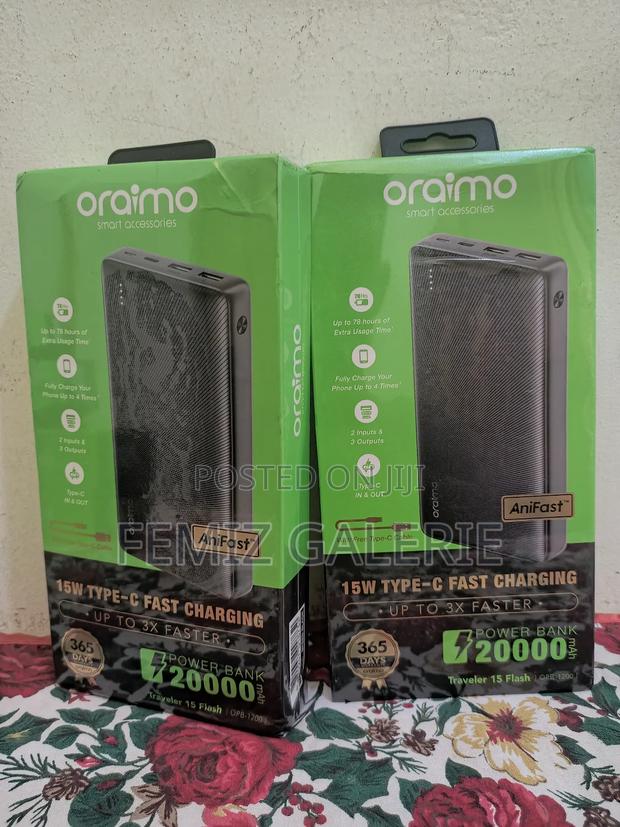 Oraimo Traveler 15 Flash 20000mah 15w Power Bank · Photo 1