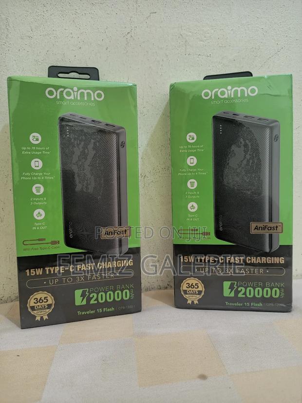 Oraimo Traveler 15 Flash 20000mah 15w Power Bank · Photo 1