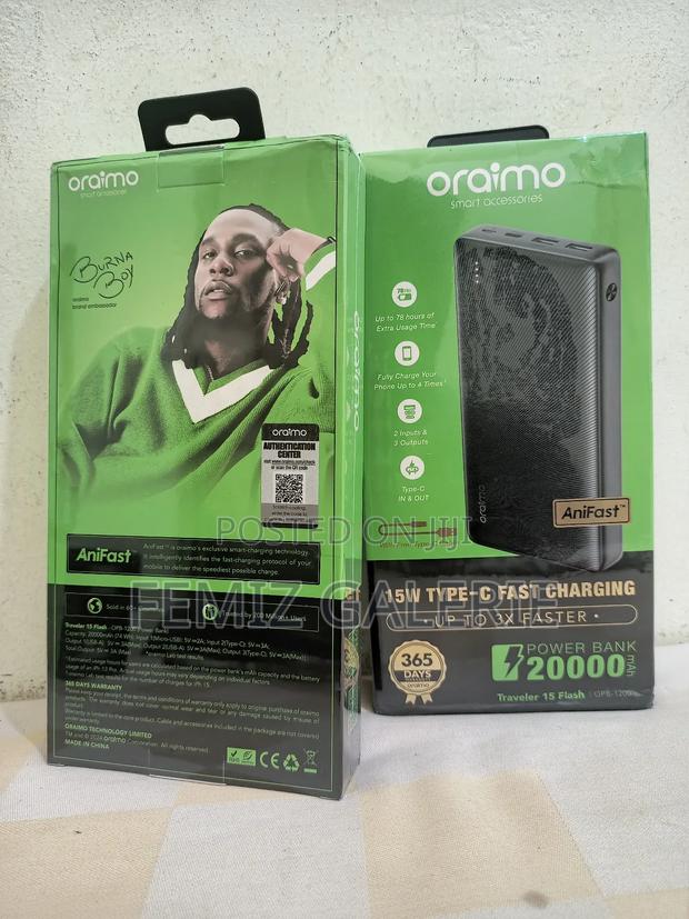 Oraimo Traveler 15 Flash 20000mah 15w Power Bank · Photo 4