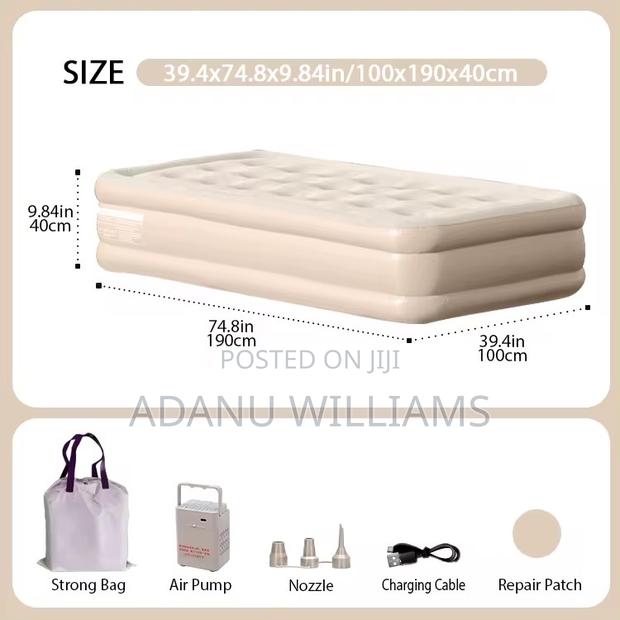 Bestrip Air Mattress Twin Size Bed With Built in Pump · Photo 2