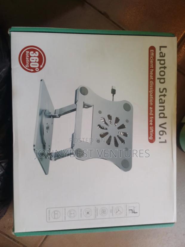 V6.1 Rotatable 360 Laptop Stand With Fan · Photo 2