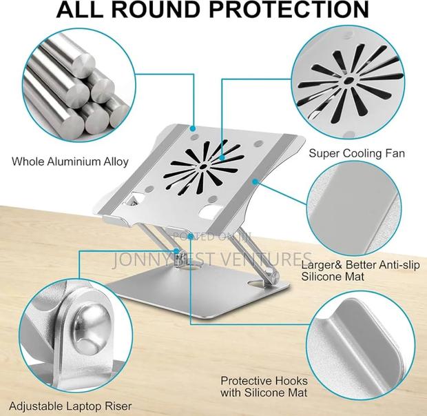 Rotatable 360 Laptop Stand With Fan · Photo 1