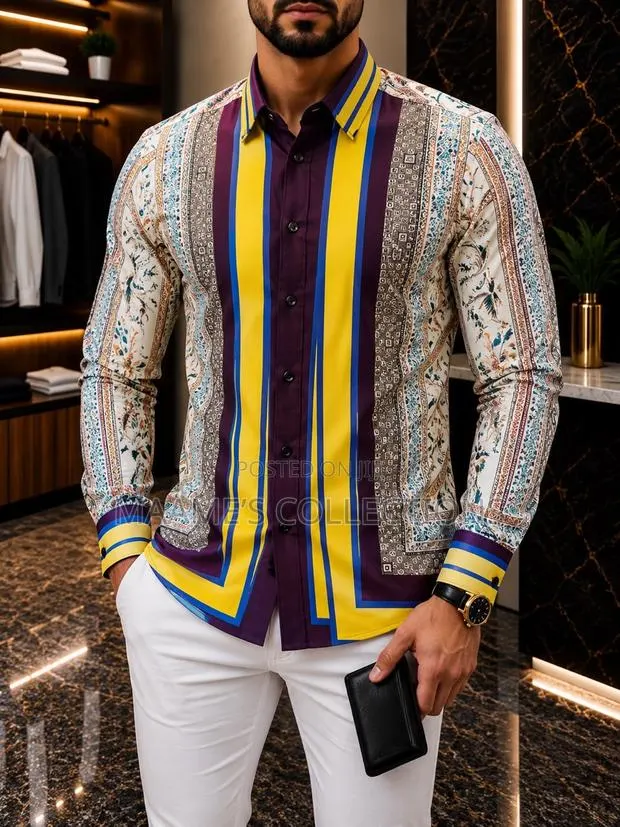 Men’S Long-Sleeved Button-Down Shirt · Photo 1