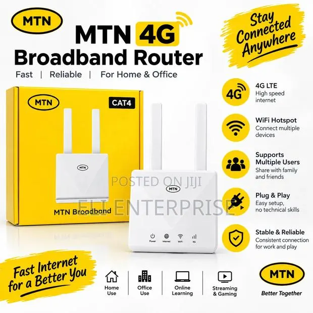 MTN Broadband 4g Cat4 Router · Photo 1