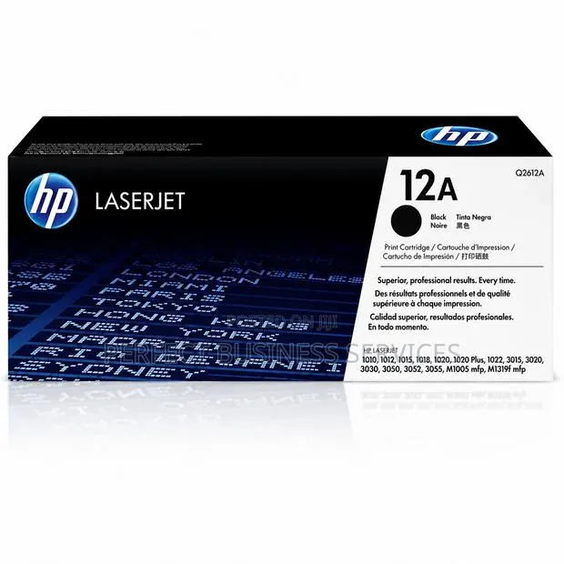 Original HP 12A (Q2612A) Black LaserJet Toner Cartridge · Photo 1
