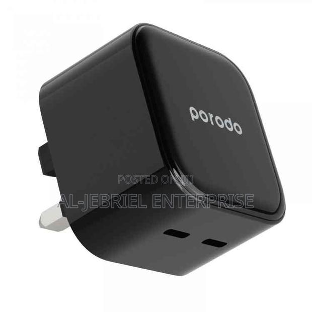 Porodo Super-Fast Dual Usb-C Wall Charger Pd 35w Uk · Photo 1