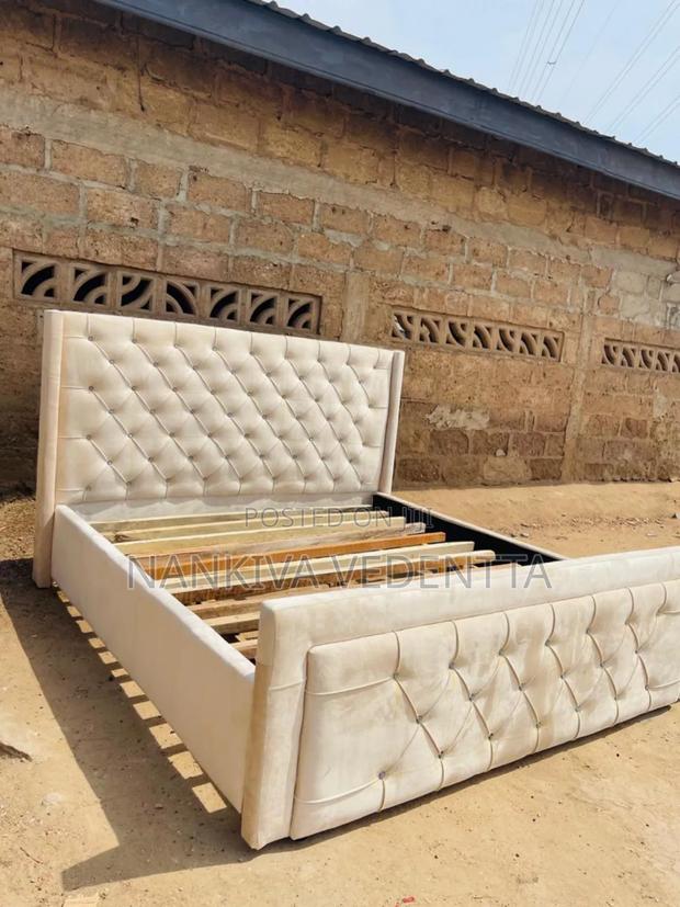 Queen Size Fabric Bed Frame · Photo 1