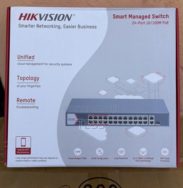 Hikvision 24port Smart Poe Giga Switch Ds-3e1326p-Ei/M · Photo 1