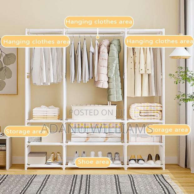 Heavy Duty Metal Clothes Hanging Rail For Bedroom · Photo 3