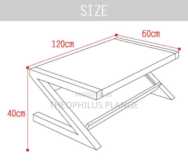 Z Shape Glass Center Table / Living Room Table · Photo 2