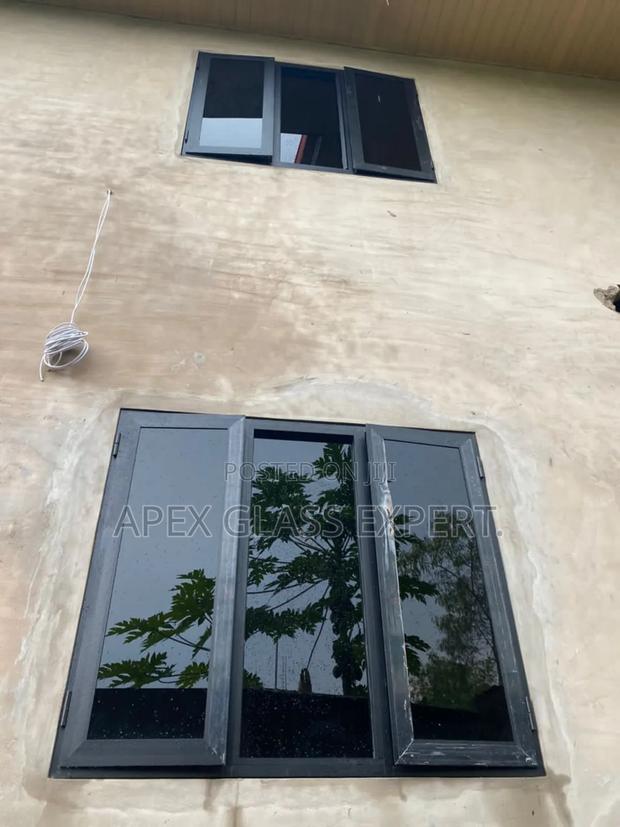 Black Colour Casement Windows With Middle Fix Module. · Photo 3