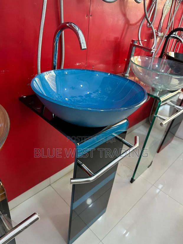 Glass Handwash Basin (Blue Black) · Photo 2