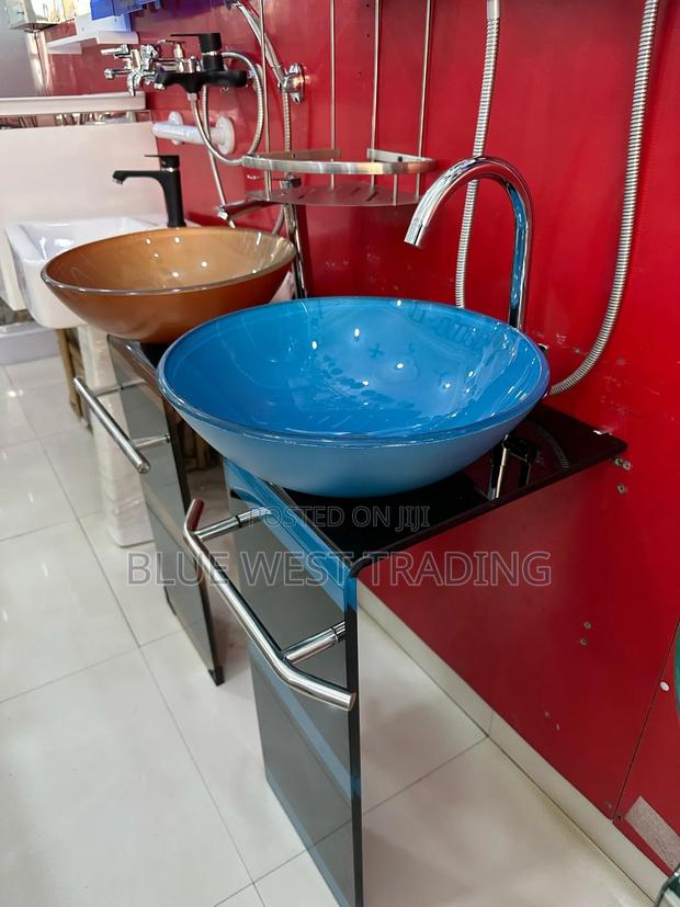 Glass Handwash Basin (Blue Black) · Photo 3