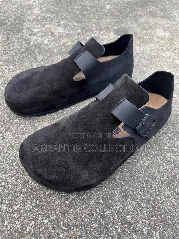 Birkenstock London Suede Black Shoes · Photo 1