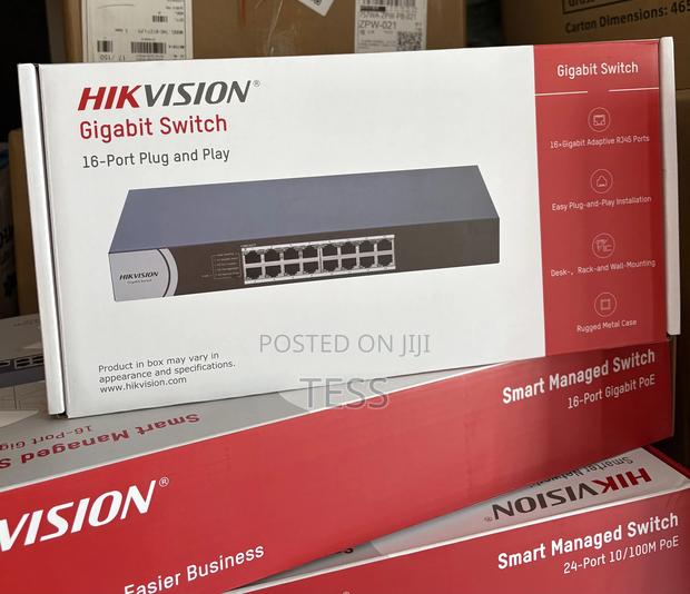 Hikvision 16port Fast Ethernet Gigabit Switch Ds-3e0516r-O · Photo 1