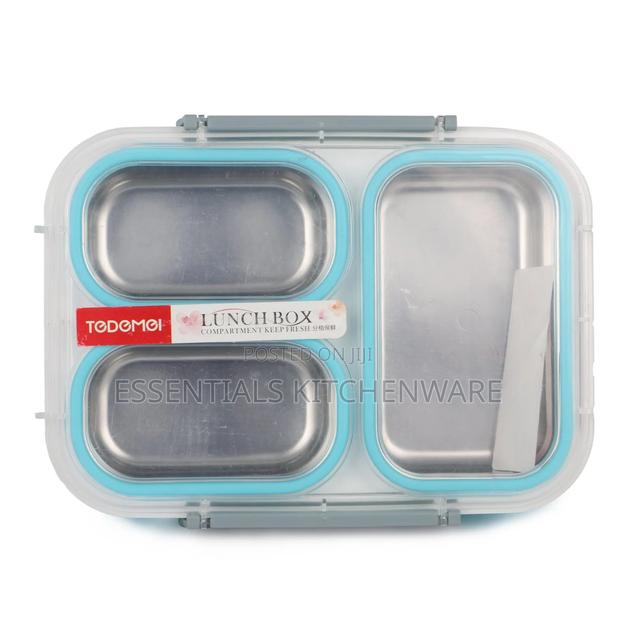 Stainless Steel 3 Compartment Lunch Box · Photo 1