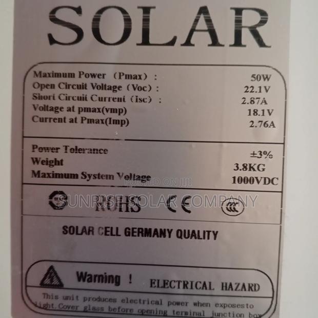 Solar Panel 50w Mono · Photo 3