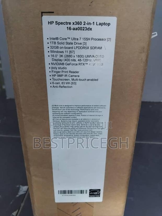 New Laptop HP Spectre X360 32GB Nvidia SSD 1T · Photo 3