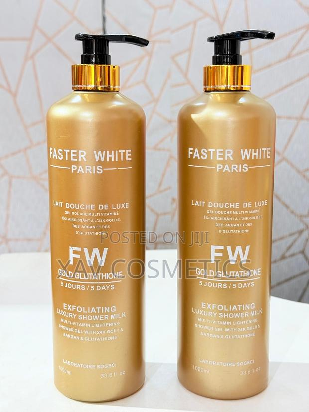 Faster White Gold Glutathione Exfoliating Luxury Shower Gel · Photo 1