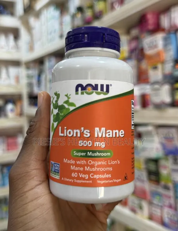 Now Foods Supplements, Lion's Mane 500 Mg, Super Mushroom, 60 Capsules · Photo 1