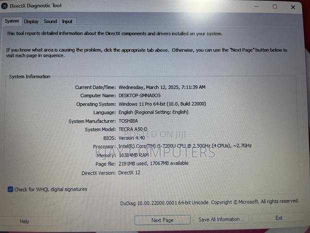 Laptop Toshiba Tecra A50 16GB Intel Core i5 SSD 256GB · Photo 7