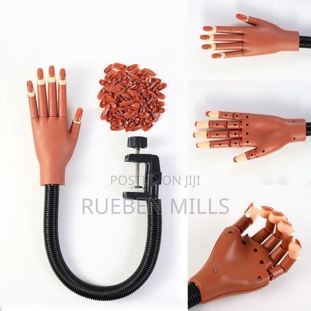 Generic Nail Art Finger Model Practice Mannequin Hand · Photo 2