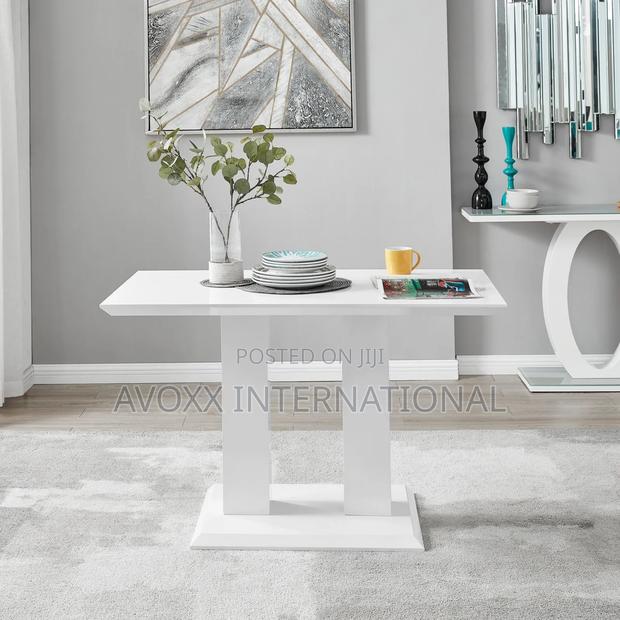 Imperia Modern White High Gloss Dining Table · Photo 2