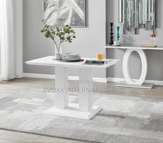 Imperia Modern White High Gloss Dining Table · Photo 8