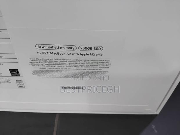 New Laptop Apple MacBook Air 2022 M2 8GB Apple M2 SSD 256GB · Photo 3