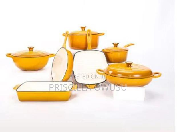 Enamel Cast Iron Cooking Pot Set · Photo 5