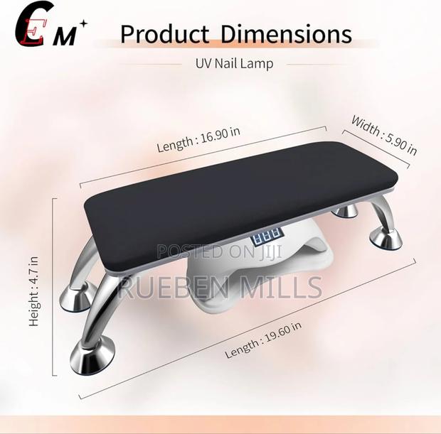 Black Nail Hand or Arm Rest Cushion for Nail Polishing · Photo 2