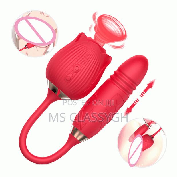 Rose Clitoral Dildo for Women, Vibrator, G Spot Sucking Lick · Photo 1