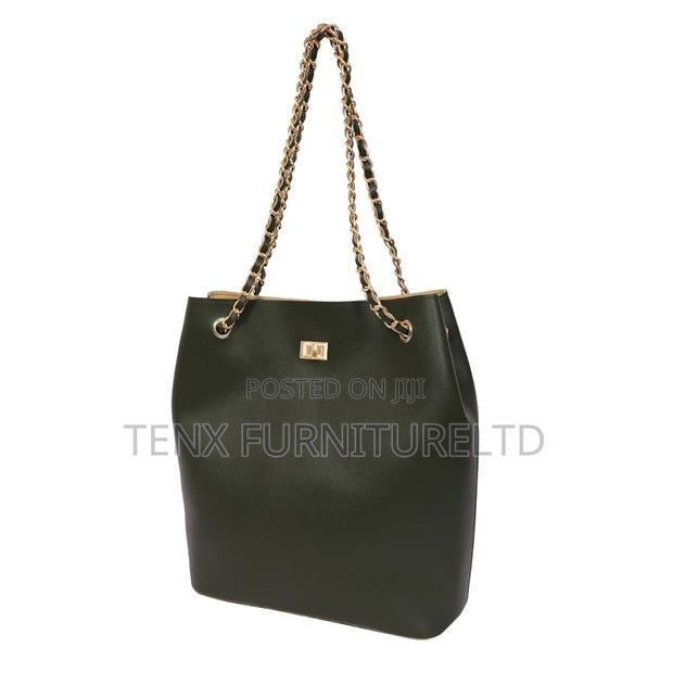 Hand Bag (Shopper Tote Bag)Green Pu · Photo 1