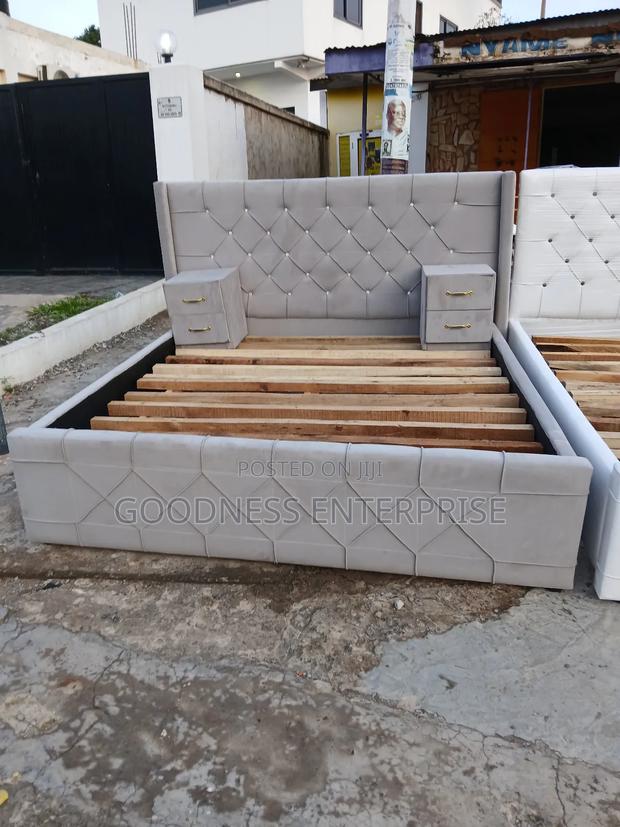 Queen Size Bed Frame With Two Drawers · Photo 1