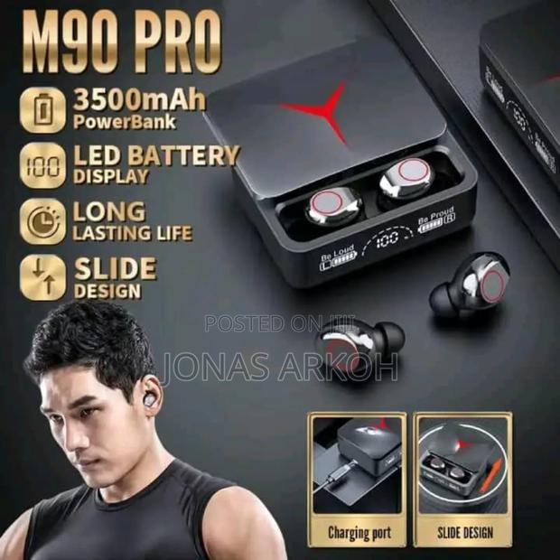 New M90 Pro Wireless Earbuds – Clear Sound Long Battery · Photo 1