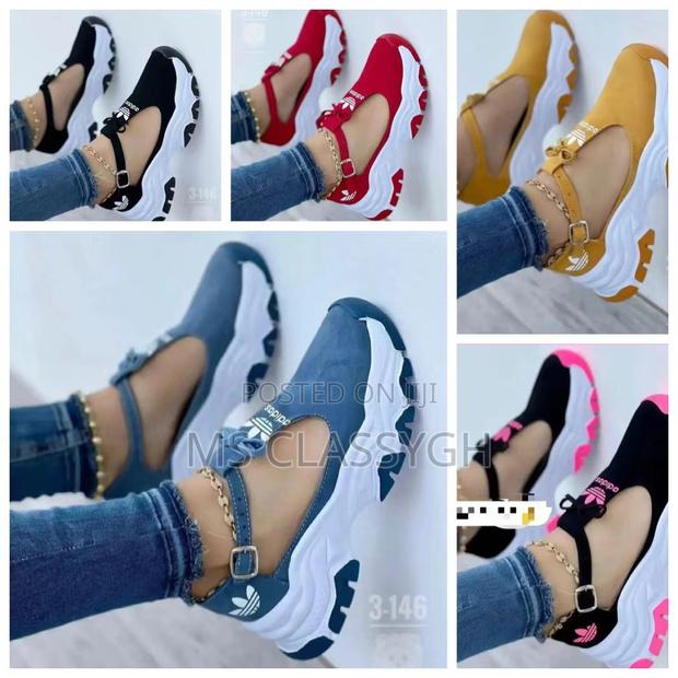Adidas Women Shoes Thick Bottom Suede Buckle Casual Sports · Photo 1