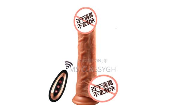 Real Dildo Sex Toy Suction Cup Heating Penis Remote Vibrator · Photo 1