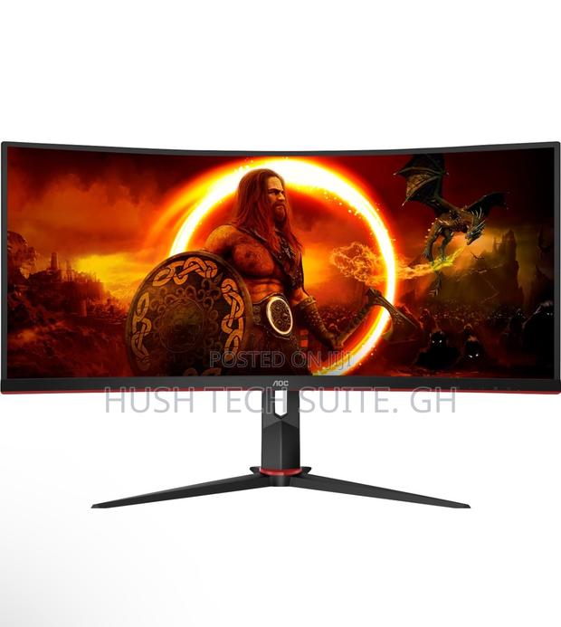 34” Aoc 3440x1440 QHD Curved Ultra Wide Gaming Monitor · Photo 3