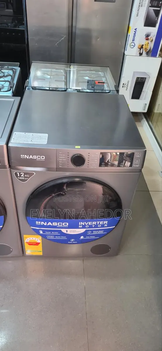 Nasco Inverter Washing Machine Front Load 12kg Full Automatic for Sale · Photo 1