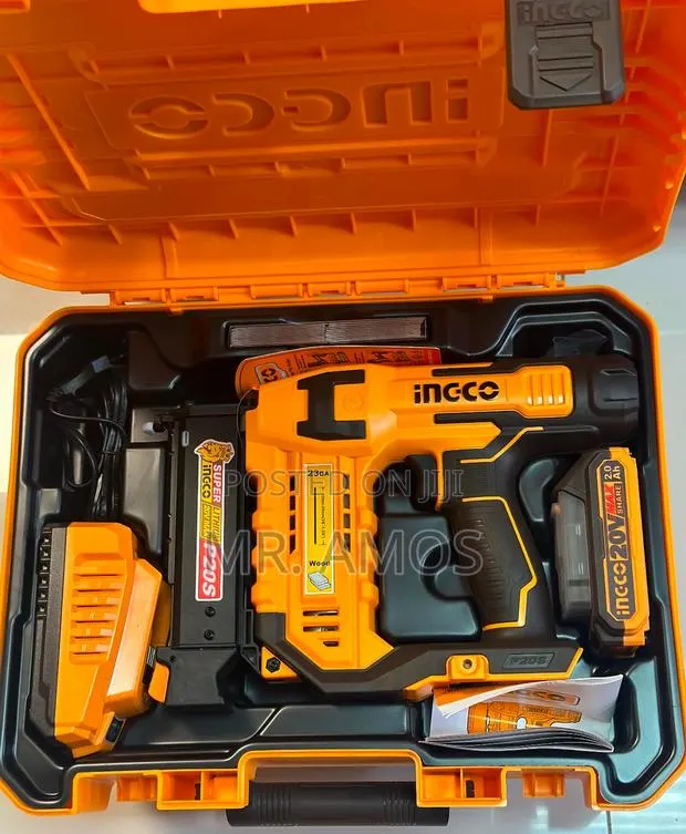 Ingco Lithium-Lon Cordless Pin Nailer 20v - Cbnli3606 · Photo 1