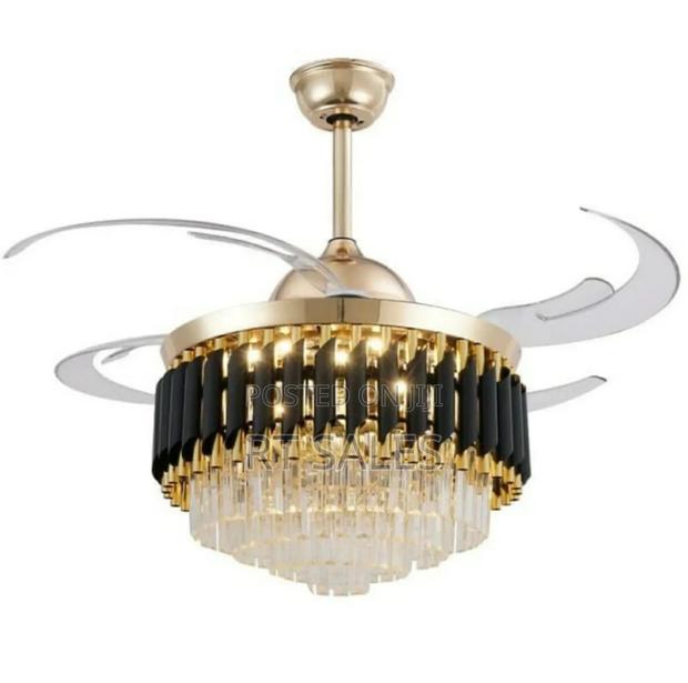 Modern Remote Control Chandelier Fam With Light · Photo 4