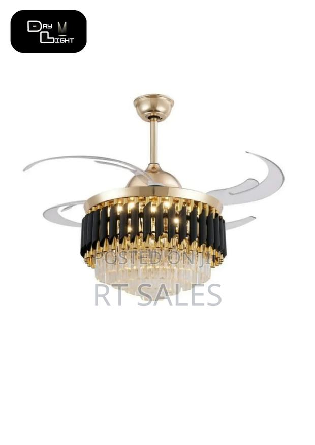 Modern Remote Control Chandelier Fam With Light · Photo 6