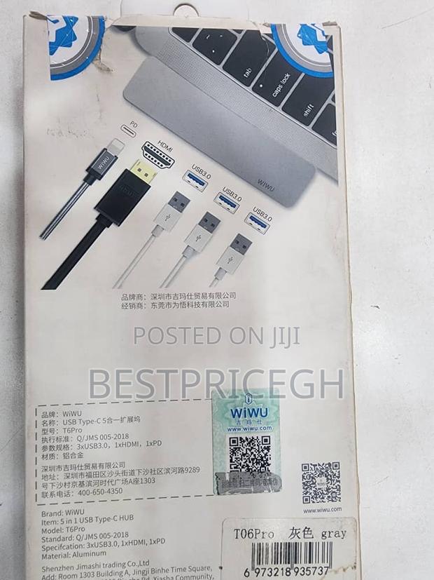 Wiwu T6 Pro T 5-in-1 Usb Type-C Hub · Photo 2