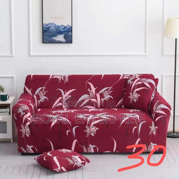 Snug Fit, Easy Care; Elastic Sofa Covers · Photo 1