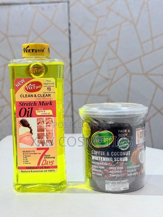 Veetgold Stretch Marks Oil Coffee Scrub for Stretch Marks · Photo 1