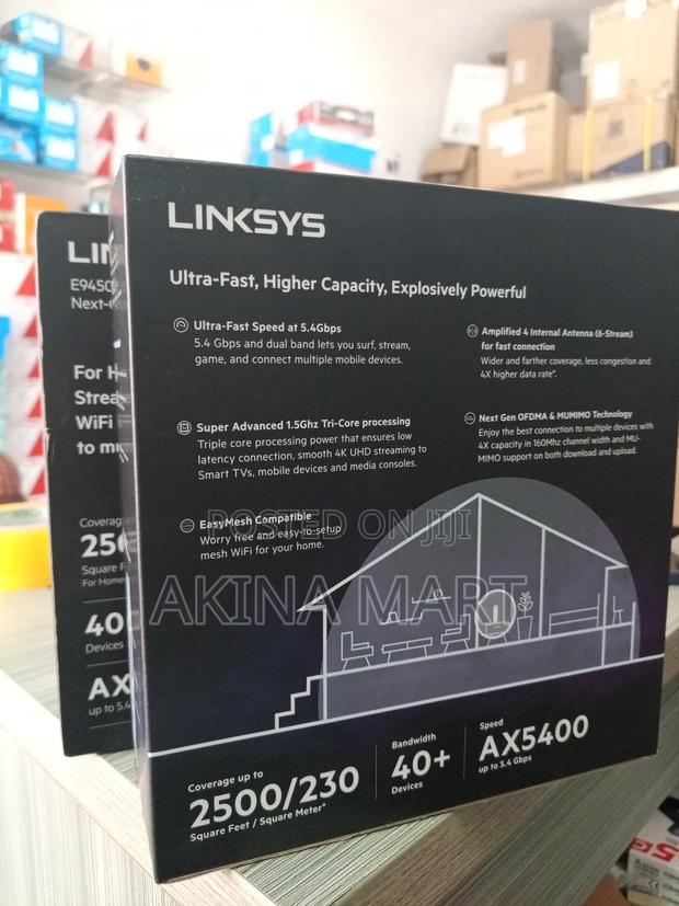 Linksys E9450 Next Wifi 6 Router Ax5400 Up to 5.4 GBPS · Photo 3