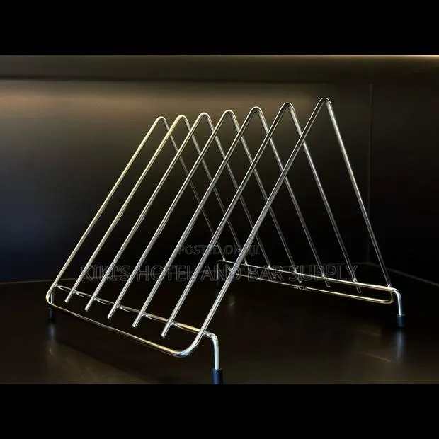 6 Compartment Stainless Steel Chopping Board Holder · Photo 1