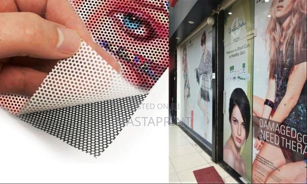 One Way Vision Sticker / Perforated Vinyl Sticker · Photo 7