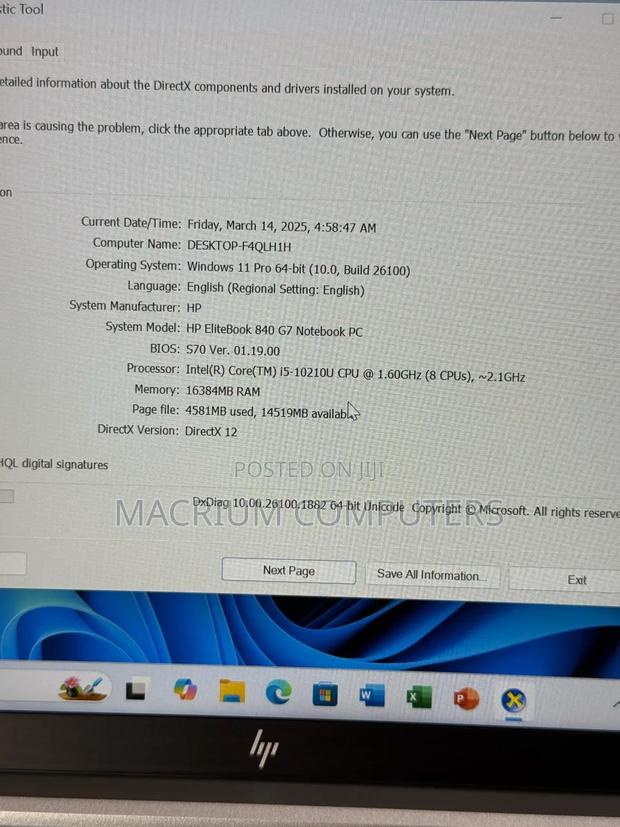 Laptop HP EliteBook 840 G7 16GB Intel Core i5 SSD 256GB · Photo 2