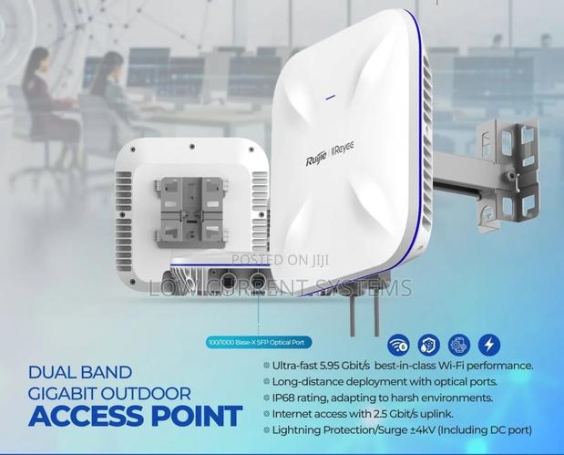Outdoor Omni Directional Access Point Wifi 6 Long Range Dual · Photo 1